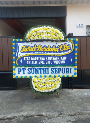 Papan Bunga Duka di Bintaro