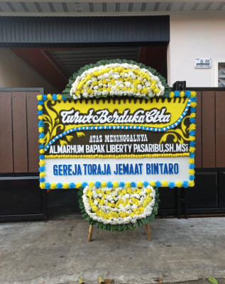 Papan Bunga Duka di Bintaro