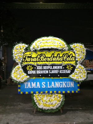 Papan Bunga Duka di Bintaro
